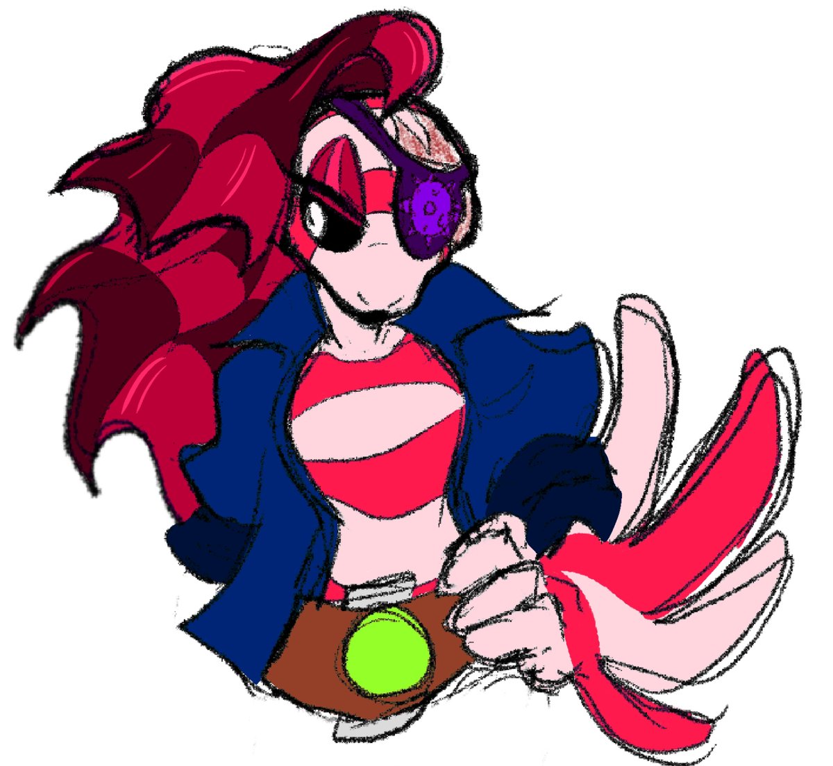 Strissa has been colored for #LunarEclipseAU [old design, will redesign her sometimes later]

Thanks <a href="/CharlieTheSl0th/">✨Charlie the Tall-Phobic Feral Fella✨ | Free 🍉!!!</a> for the doodle beforehand!! You cooked!