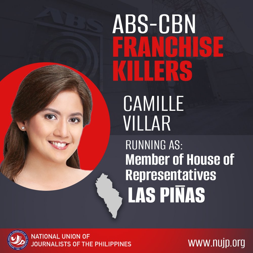 She helped in shutting down ABS-CBN so that her father, Manny Villar, could take over the broadcast frequencies and launched the All TV in Channel 2.

Do NOT VOTE for this devious and deceitful Villar! 👎