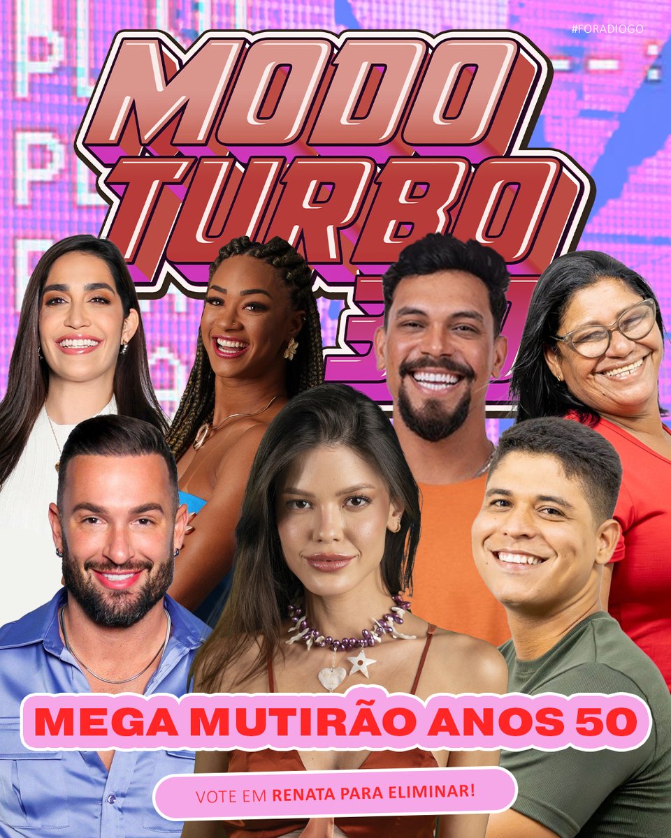 🦩 MEGA MUTIRÃO ANOS 50🦩

🗳 A cada 10 VOTOS comente um EMOJI!

❌ O voto é para ELIMINAR, vote em RENATA

✅ Meta: 50.000 RESPOSTAS

⏰ Encerramento às 22h

▶️ VOTO ÚNICO: glo.bo/3Y0xgeo
▶️ VOTO TORCIDA: bit.ly/4cC4MO3

 #TeamStrada #ForaRenata