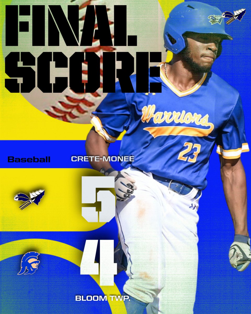 Crete-Monee High School Athletics and Activities (@cm201uathletics) on Twitter photo <a href="/CM201UBaseball/">Crete-Monee High School Baseball</a> got a big Southland Athletic Conference win over Bloom Twp.! Bren Milburn went the distance allowing 2 earned runs while striking out 7! Milburn and Timmy Gaddis each record 2 hits including a double each for Crete-Monee. #GoWarriors
<a href="/mikeclarkpreps/">MikeClarkPreps</a> <a href="/CM201UBaseball/">Crete-Monee High School Baseball</a> got a big Southland Athletic Conference win over Bloom Twp.! Bren Milburn went the distance allowing 2 earned runs while striking out 7! Milburn and Timmy Gaddis each record 2 hits including a double each for Crete-Monee. #GoWarriors
<a href="/mikeclarkpreps/">MikeClarkPreps</a>