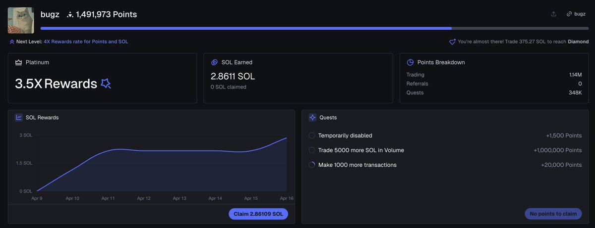 BugzOnCrypto's tweet photo. Finally made the switch to @AxiomExchange after about a year on @bullx_io and wish I did earlier.
- much lower fees
- faster fills
- way better filters than bullx
- get solana rewards just from trading
- better twitter + faster wallet tracker

made 3 sol back just from trading!!
use my link and make the switch

https://t.co/2OLH7BuYP6