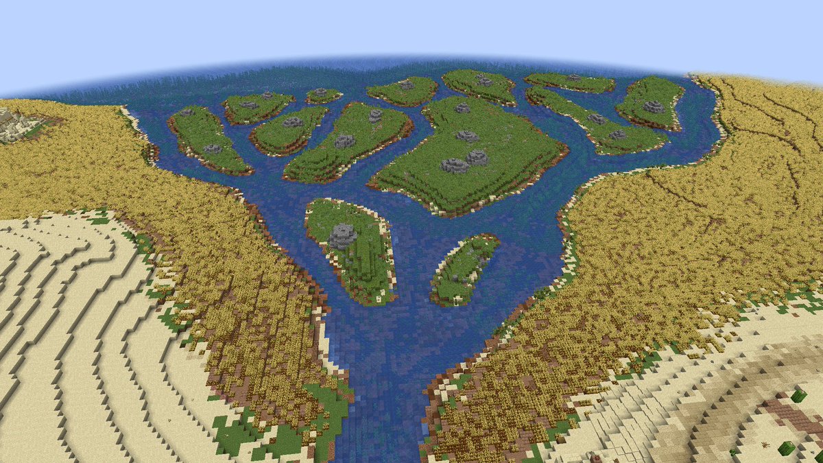 QuillmarkMC's tweet photo. More screenshots from our upcoming survival games map, featuring a lush delta and desert temples.
#minecraft #minecraftbuilds #survivalgames #screenshotsaturday https://t.co/ggD3YmQi2e