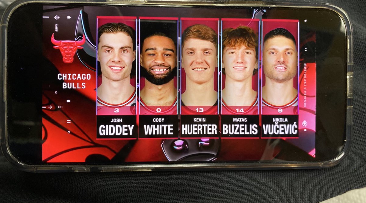 The Chicago Bulls with the All White Line Up… #NBAPlayIn #Bulls