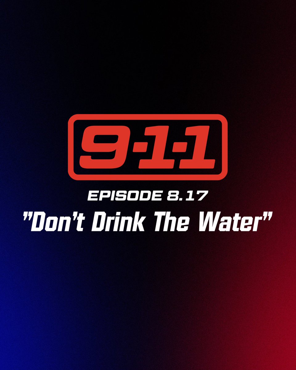 911TVNEWS's tweet photo. 8x17: Don’t Drink The Water. #911onABC https://t.co/F29HmU8Md0