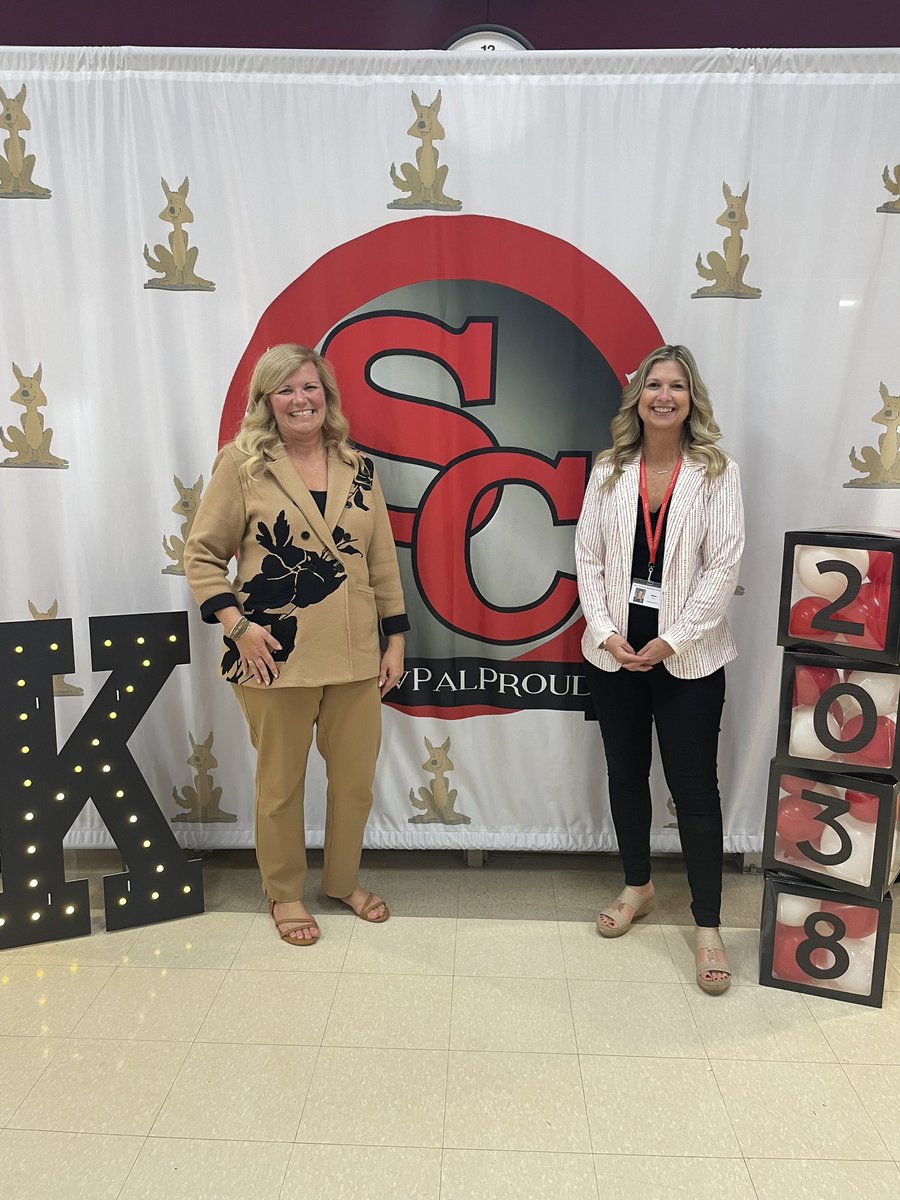 <a href="/ginapleak/">Gina Pleak, Ph.D.</a> and I want to be in kindergarten again! The <a href="/NewPalCS/">New Palestine Community Schools</a> elementary schools are so welcoming and fun!! Go Bulldogs!! Go Dragons!! Go Coyotes!! #newpalproud