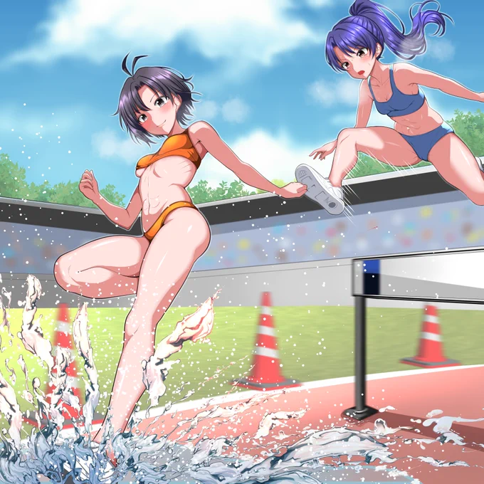 #これを見た人は水色又は青色と白色の混ざった色の画像を貼れ 