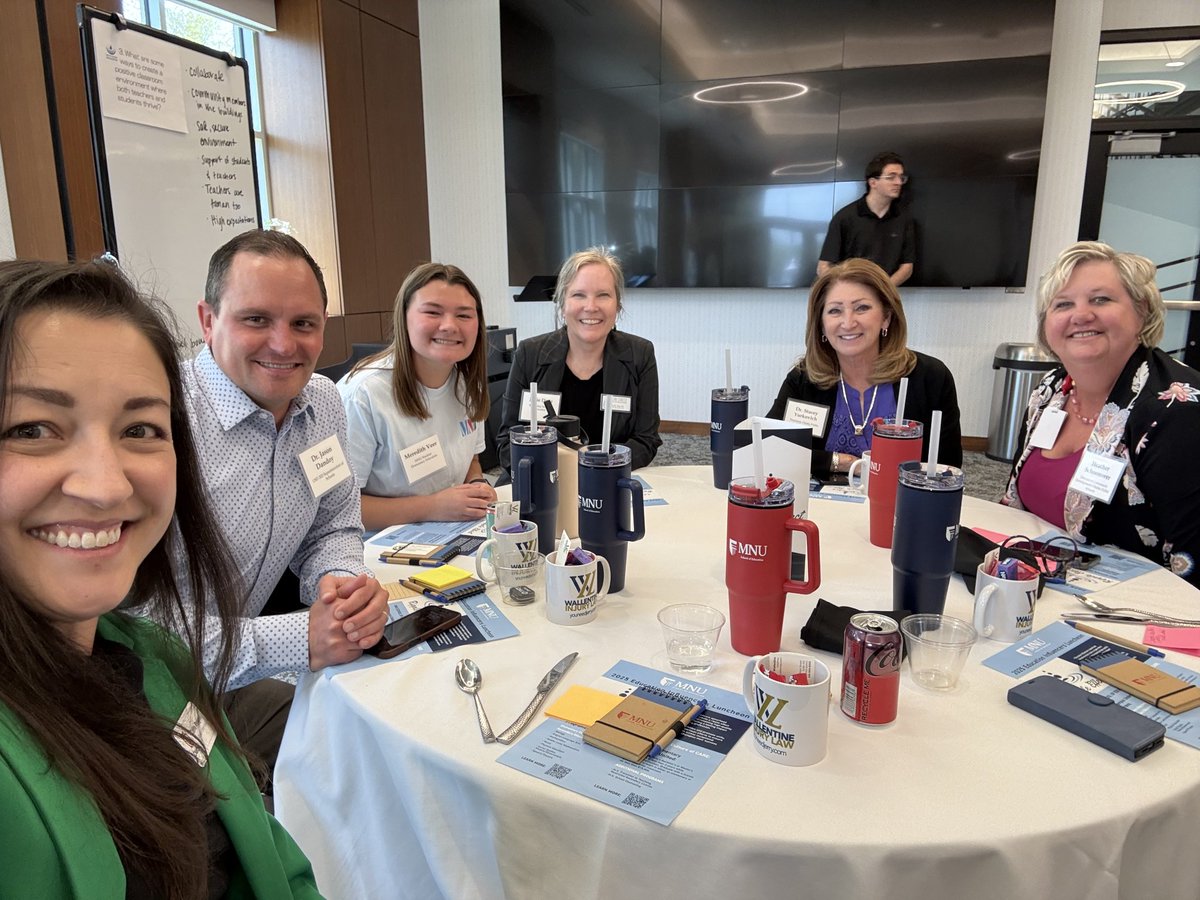 Great conversation today at the 2025 MNU Education Influencers Luncheon. Thank you to MNU School of Education for hosting. Some great conversation and brainstorming with these individuals at my table, facilitated by MNU student / future educator. 
<a href="/followMNU/">followmnu</a>
