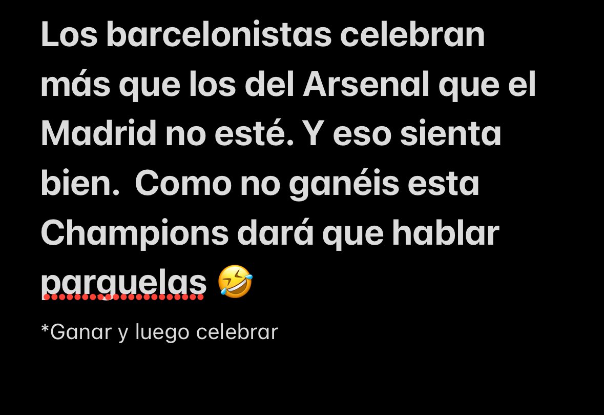 Churrii12's tweet photo. Subrayado y ahora vienen los dolidos. https://t.co/zd7T0EKmC5