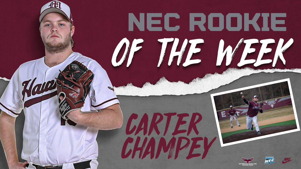 ⚾️A Stellar Weekend for Carter⚾️

Carter Champey became the first Hawk to win <a href="/necbaseball/">NEC Baseball</a> Rookie of the Week in 2025!

Read about Champey's achievement on UMEShawksports.com

🔗Link: umeshawksports.com/news/2025/4/16…