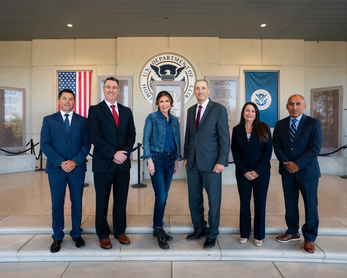 Secretary Kristi Noem (@sec_noem) on Twitter photo Today, I visited the Federal Law Enforcement Training Center (FLETC) in Georgia, where our nation's law enforcement agents receive world-class instruction. <a href="/FLETC/">FLETC</a> plays a vital role in equipping agents from <a href="/CBP/">CBP</a>, <a href="/ICEgov/">U.S. Immigration and Customs Enforcement</a>, <a href="/TSA/">TSA</a>, <a href="/USCG/">U.S. Coast Guard</a>, and other federal agencies with the latest Today, I visited the Federal Law Enforcement Training Center (FLETC) in Georgia, where our nation's law enforcement agents receive world-class instruction. <a href="/FLETC/">FLETC</a> plays a vital role in equipping agents from <a href="/CBP/">CBP</a>, <a href="/ICEgov/">U.S. Immigration and Customs Enforcement</a>, <a href="/TSA/">TSA</a>, <a href="/USCG/">U.S. Coast Guard</a>, and other federal agencies with the latest