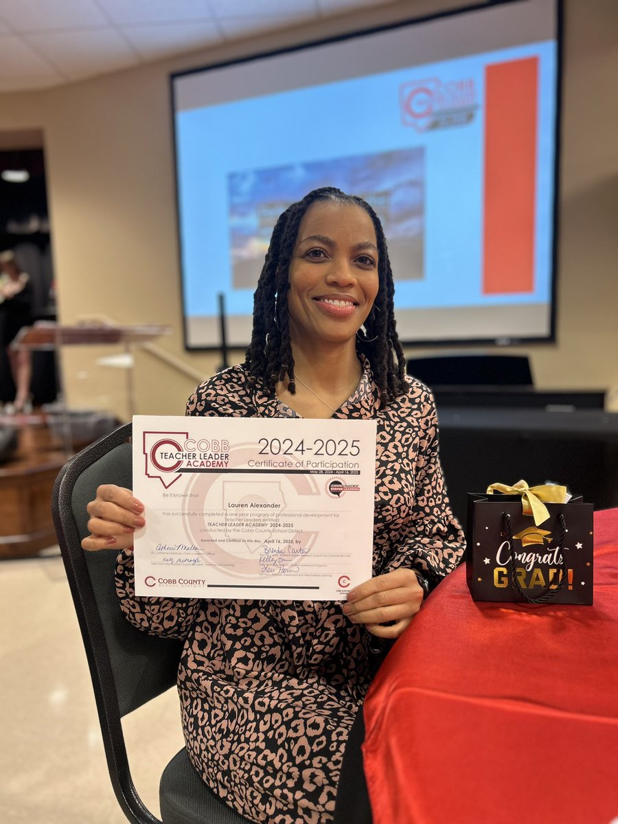 L.Alexander (@ms_elle_alex) on Twitter photo Iβm officially a graduate of the Cobb Teacher Leader Academy School Counseling and Advanced Learning cohort class of 2025! ππ <a href="/CCSDCounseling/">CCSD School Counseling</a> <a href="/CobbAlp/">Cobb ALP</a> <a href="/CobbSchools/">Cobb County Schools</a> <a href="/Cobb_PL/">Cobb Professional Learning</a> Iβm officially a graduate of the Cobb Teacher Leader Academy School Counseling and Advanced Learning cohort class of 2025! ππ <a href="/CCSDCounseling/">CCSD School Counseling</a> <a href="/CobbAlp/">Cobb ALP</a> <a href="/CobbSchools/">Cobb County Schools</a> <a href="/Cobb_PL/">Cobb Professional Learning</a>