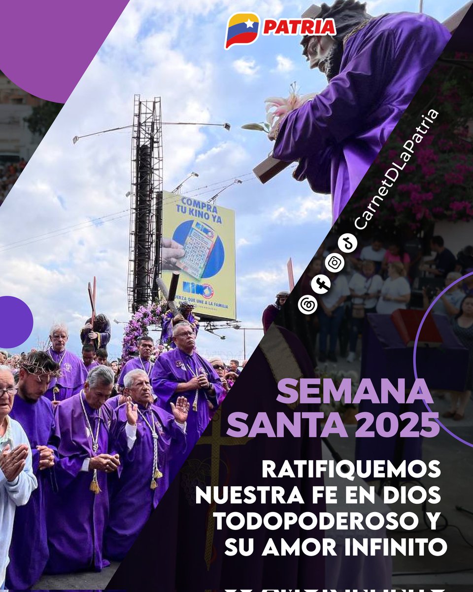 Ratifiquemos nuestra fe en Dios Todopoderoso y su amor infinito.
Feliz Semana Santa