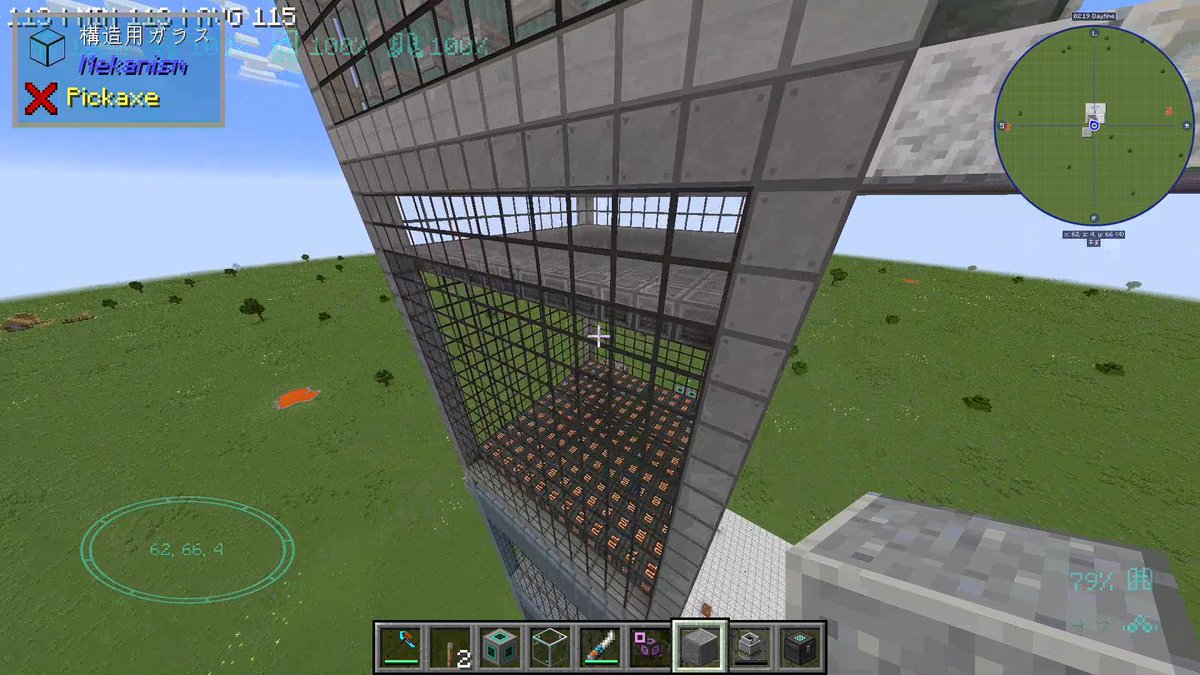 jimmy_33's tweet image. 【マイクラ #MekanismMOD 再起動】4/16
すごくショック。箸休めのつもりで軽く組んだつもりが……1ボイラ3タービンで核分裂炉400くらいしかあがらない！1000くらい飲み込める設定のはずなのにまるでダメ、ボイラ空だよあーあ。飽和凝縮器増やす？筐体MAXの大きさだからまたバラして組み直し……🤔😱😭