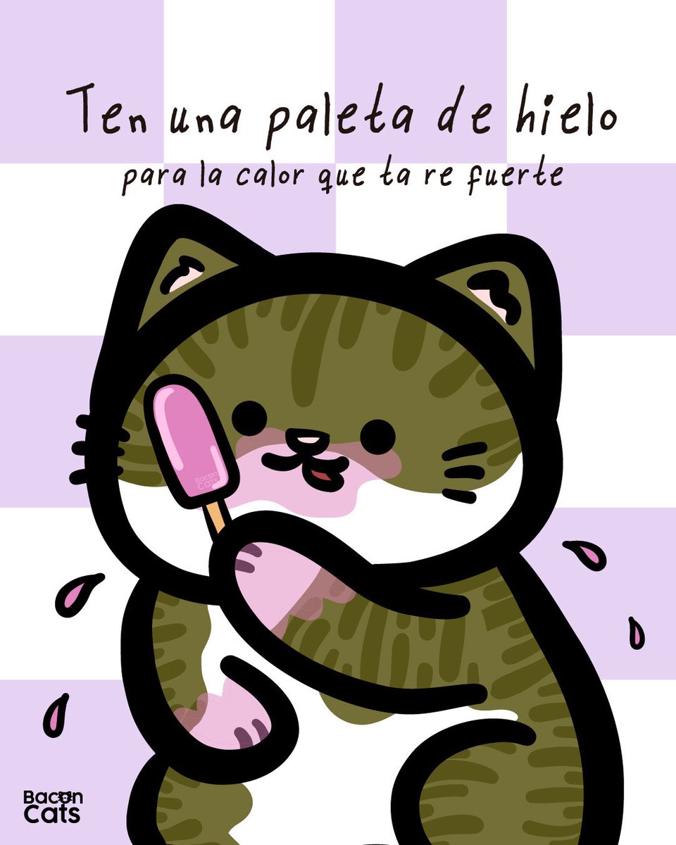 El michito de apoyo emocional llegó para salvar el día y refrescar el corazón 🐱🍧