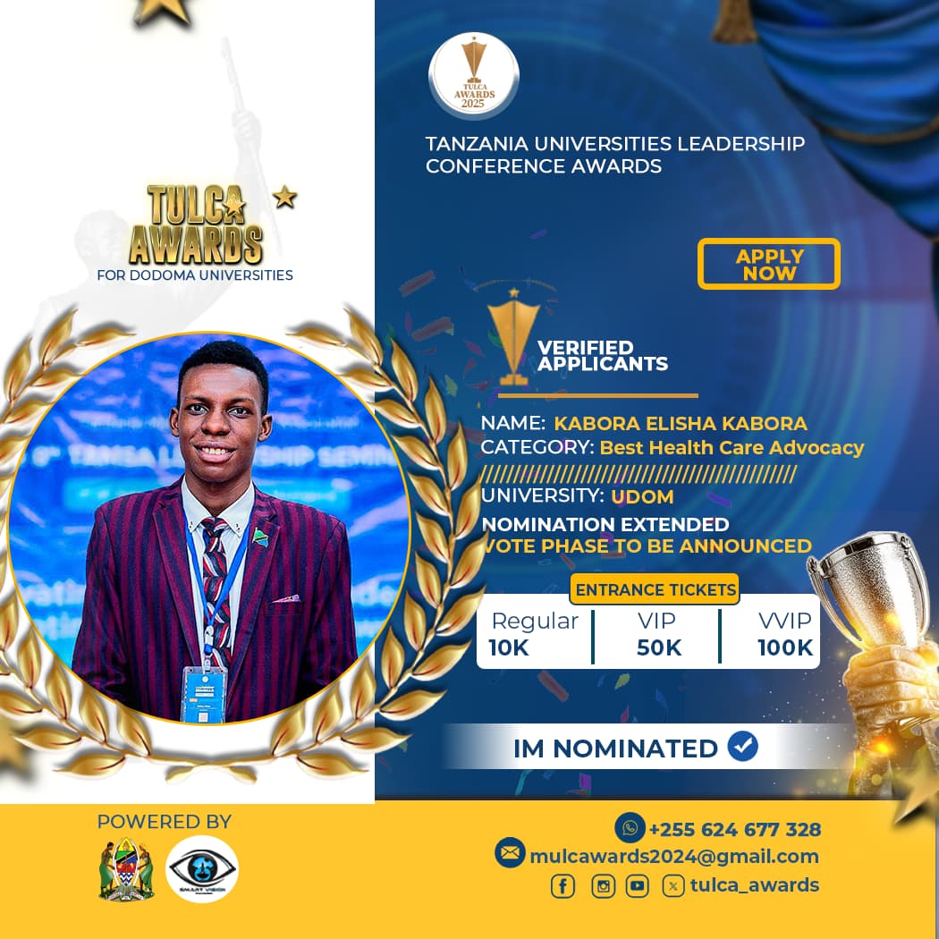 I'm nominated in the TULCA Awards 2025, please vote for me...