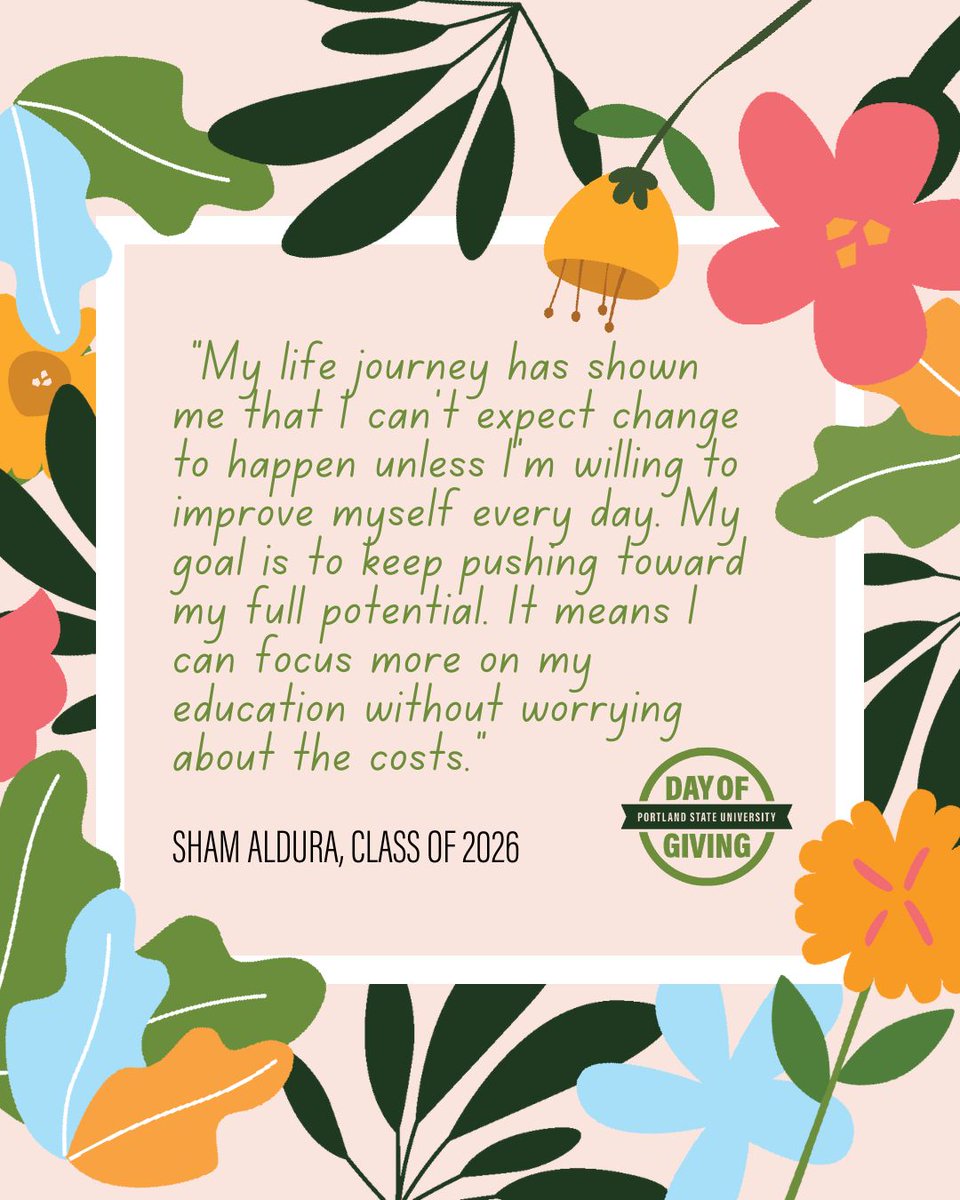 🌷 It’s Spring Day of Giving! 🌷

Help us reach our $1.5K goal and support the PSU School of Architecture Scholarship Fund!

💰 Donate today – link in bio!