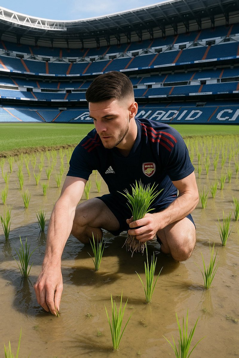 Mas Declan ini lho ya nanem Rice di Bernabéu 🌾😹