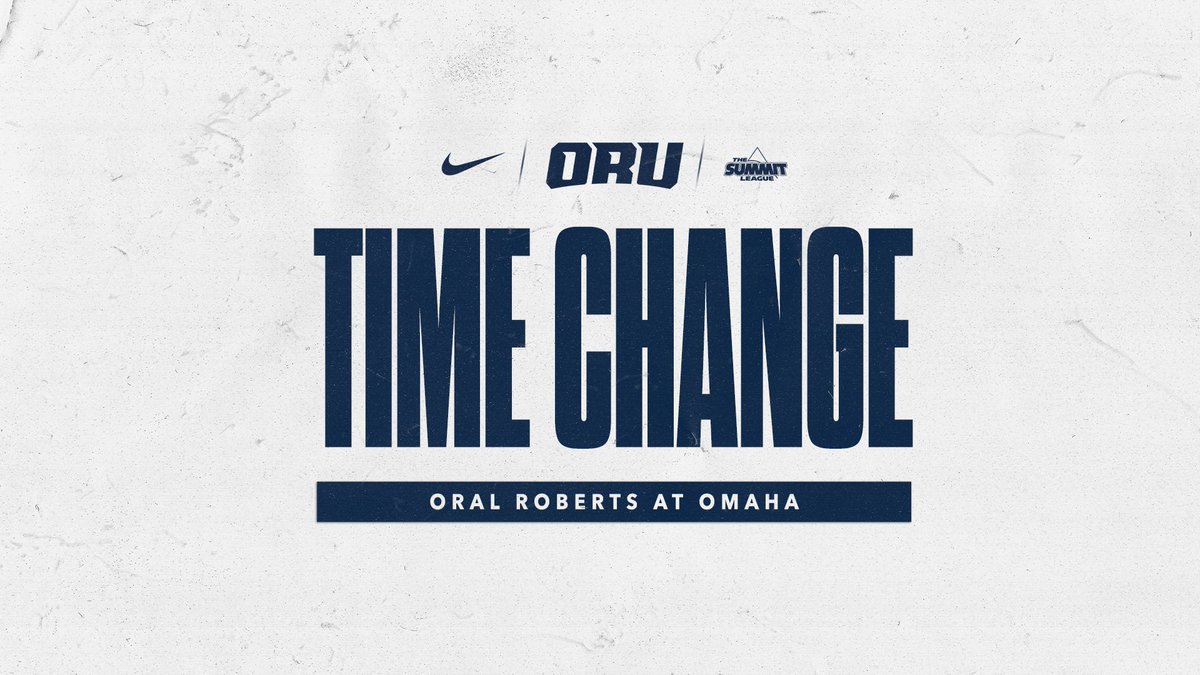 TIME CHANGE: Tomorrows series opener against Omaha has been moved up to 4 p.m. CST due to weather.

#ORUBase | #GoldenStandard