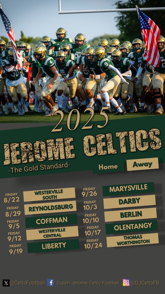 2025 schedule is UP!!! GO CELTS!