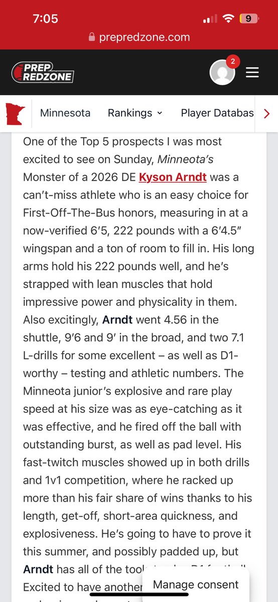 Kyson Arndt (@kyson_arndt) on Twitter photo Thank you <a href="/OJW_Scouting/">PrepRedzone Oliver</a> for the write up! Had a great time showing what I could do. Thank you <a href="/OJW_Scouting/">PrepRedzone Oliver</a> for the write up! Had a great time showing what I could do.