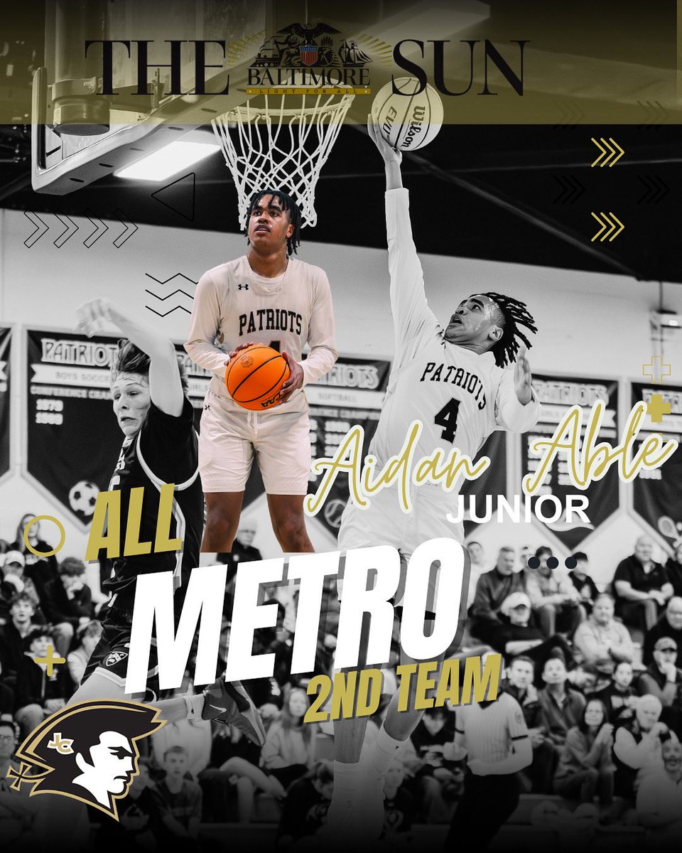 Congratulations to Junior Aidan Able on being selected to The Baltimore Sun All-Metro Team!