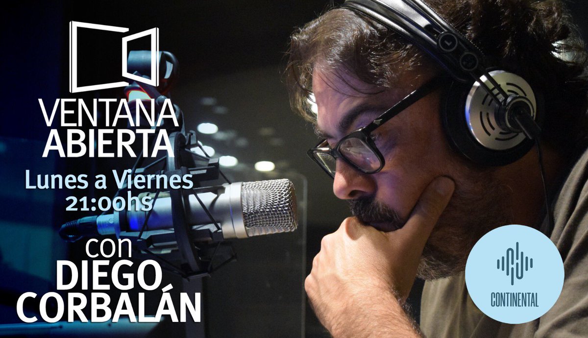 Ventana Abierta (@ventanaabierta) on Twitter photo #AHORA | <a href="/diegoacorbalan/">Diego Corbalán</a> y gran equipo abrimos la ventana de la información en <a href="/Continental590/">Radio Continental AM 590</a>
Hoy nos acompañan <a href="/claudiosavoia/">Claudio Savoia</a>, <a href="/paulalopex/">Paula Lopez</a>, Guillermo Villarreal y <a href="/gerperazzo/">Marcelo Bellucci</a>.
📻 Escúchanos en continental.com.ar #AHORA | <a href="/diegoacorbalan/">Diego Corbalán</a> y gran equipo abrimos la ventana de la información en <a href="/Continental590/">Radio Continental AM 590</a>
Hoy nos acompañan <a href="/claudiosavoia/">Claudio Savoia</a>, <a href="/paulalopex/">Paula Lopez</a>, Guillermo Villarreal y <a href="/gerperazzo/">Marcelo Bellucci</a>.
📻 Escúchanos en continental.com.ar
