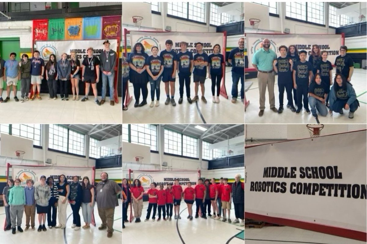 The winners of the BCPS 2025 MS Robotics were:  EBMS Team 1 and LMS Team 1 won the Team Tournament. EBMS Team 1 won the Skills Competition and the Excellence Award. TRMS Team 1 won the Judges Award given by  Cummins, Morganton and WJMS Team 6 won the Design Award. #AllinBCPS