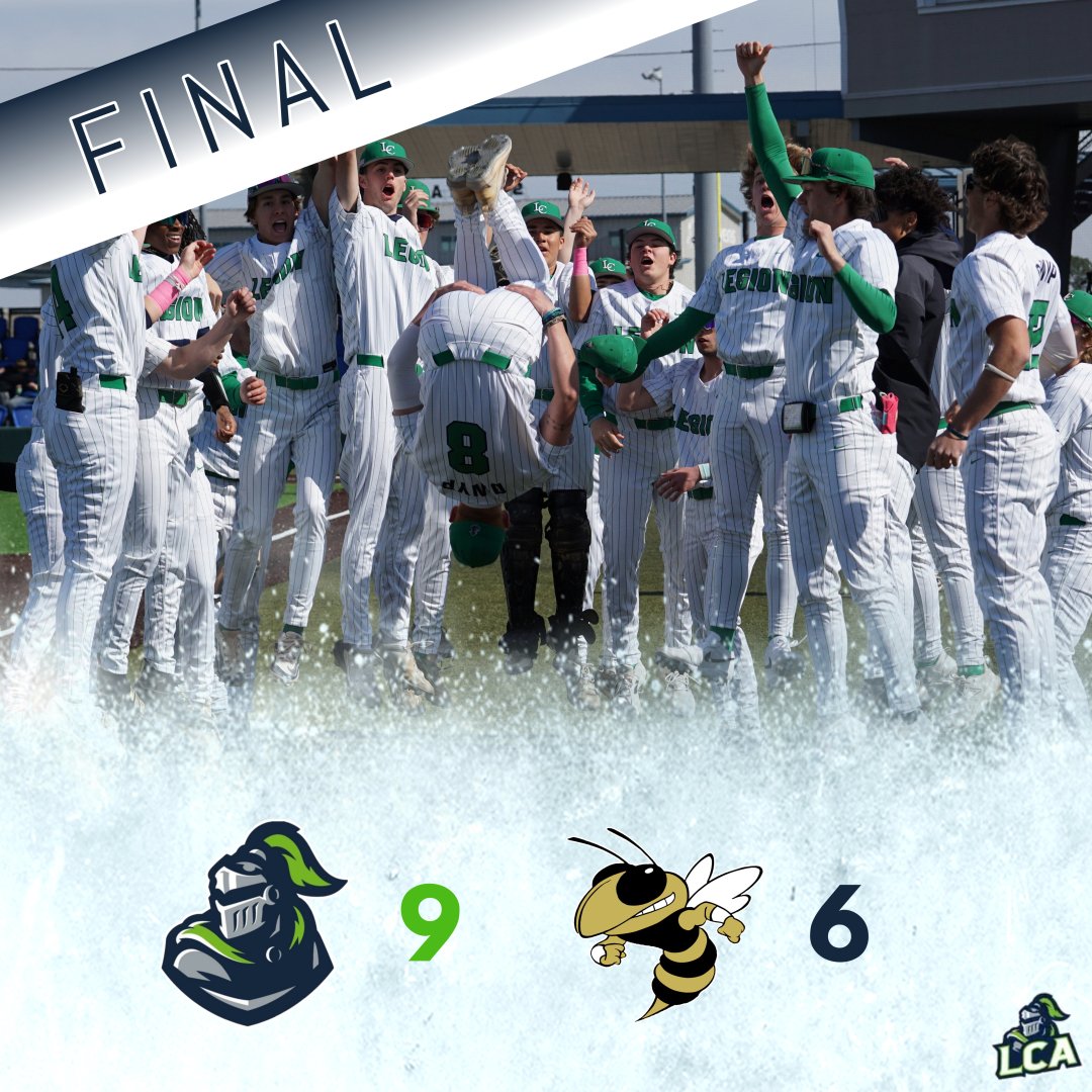 The Lancers win a close one!  Sophomore LHP Griffin McKain with a gritty performance and Sophomore INF Hudson Riordan with three hits!

#LCA | #DWYP