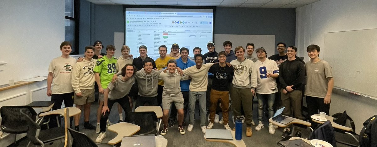Just had our 6th annual M-FANS 2-round mock draft! The mock draft article will be out soon. Thanks to all our members for making 2024-2025 one of our club’s best years yet!