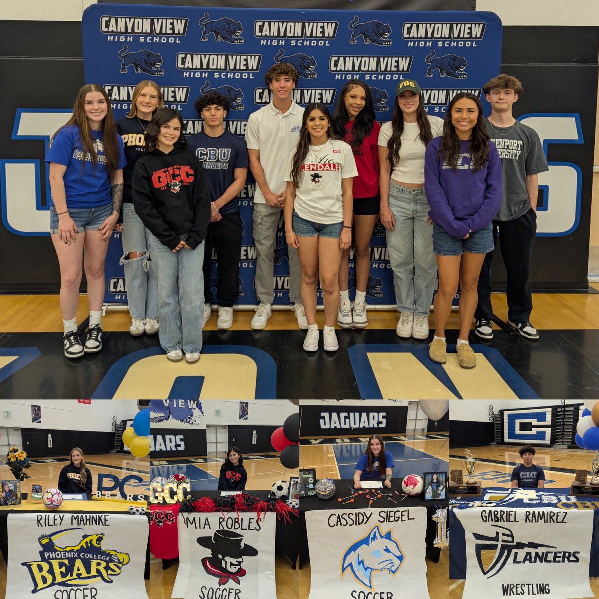 Canyon View Athletics (@mshudsonaz) on Twitter photo 10 Signees at The View today!! Congratulations to our athletes, coaches and parents!!! <a href="/AFDSS_Athletics/">Agua Fria Athletics and Students Services</a> <a href="/LadyJagsFlag/">Canyon View High School - Lady Jags Flag Football</a> <a href="/CVJagsBaseball/">Canyon View High School Jags Baseball</a> <a href="/CanyonViewHoopz/">Canyon View High School Women’s Basketball</a> <a href="/CVHSJags/">Canyon View High School</a> 10 Signees at The View today!! Congratulations to our athletes, coaches and parents!!! <a href="/AFDSS_Athletics/">Agua Fria Athletics and Students Services</a> <a href="/LadyJagsFlag/">Canyon View High School - Lady Jags Flag Football</a> <a href="/CVJagsBaseball/">Canyon View High School Jags Baseball</a> <a href="/CanyonViewHoopz/">Canyon View High School Women’s Basketball</a> <a href="/CVHSJags/">Canyon View High School</a>