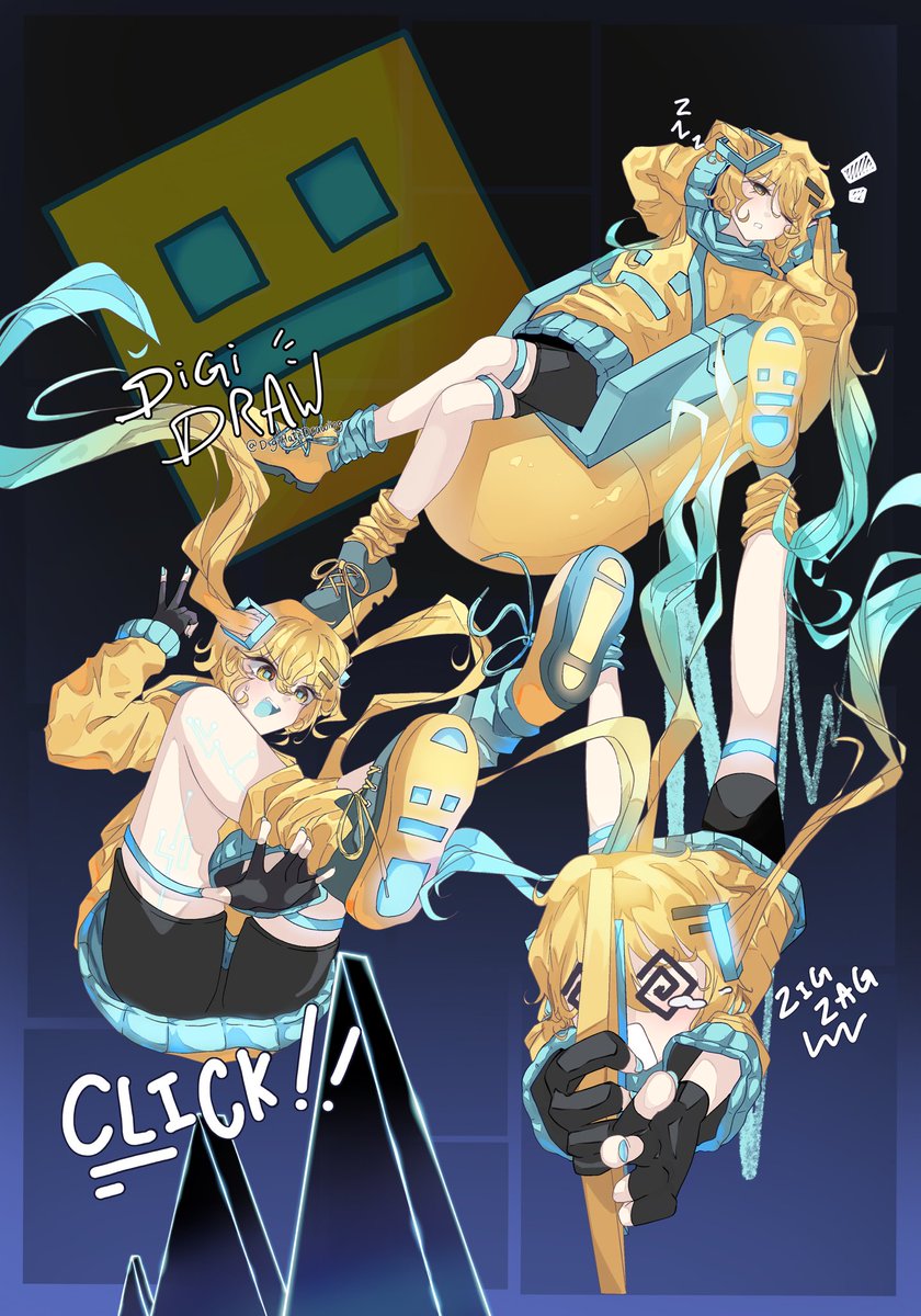 Hatsune Miku + Geometry Dash?