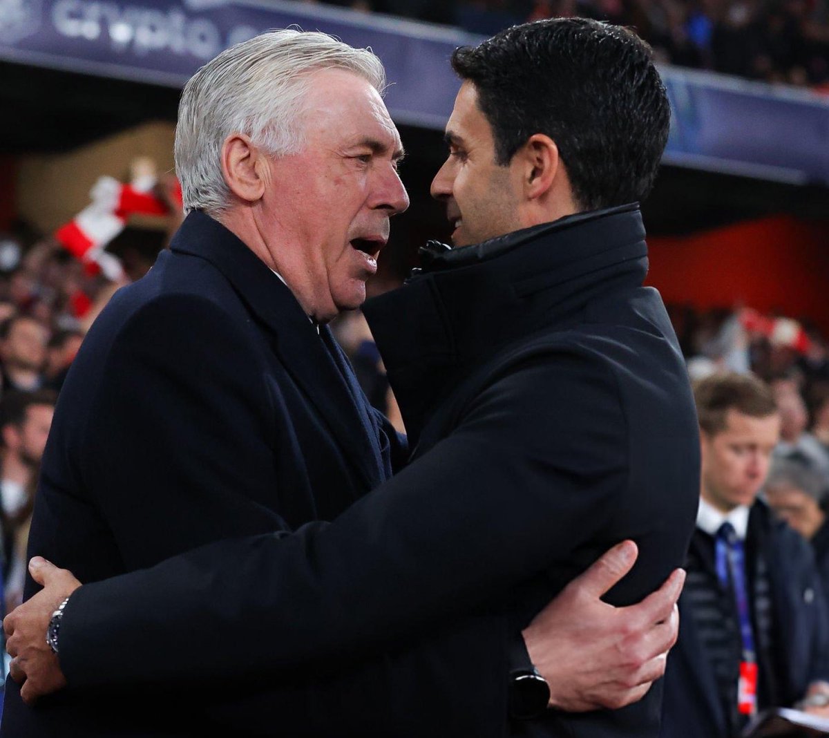 👀🏆 Mikel Arteta: “Carlo Ancelotti told me that he hopes Arsenal win the Champions League!”.