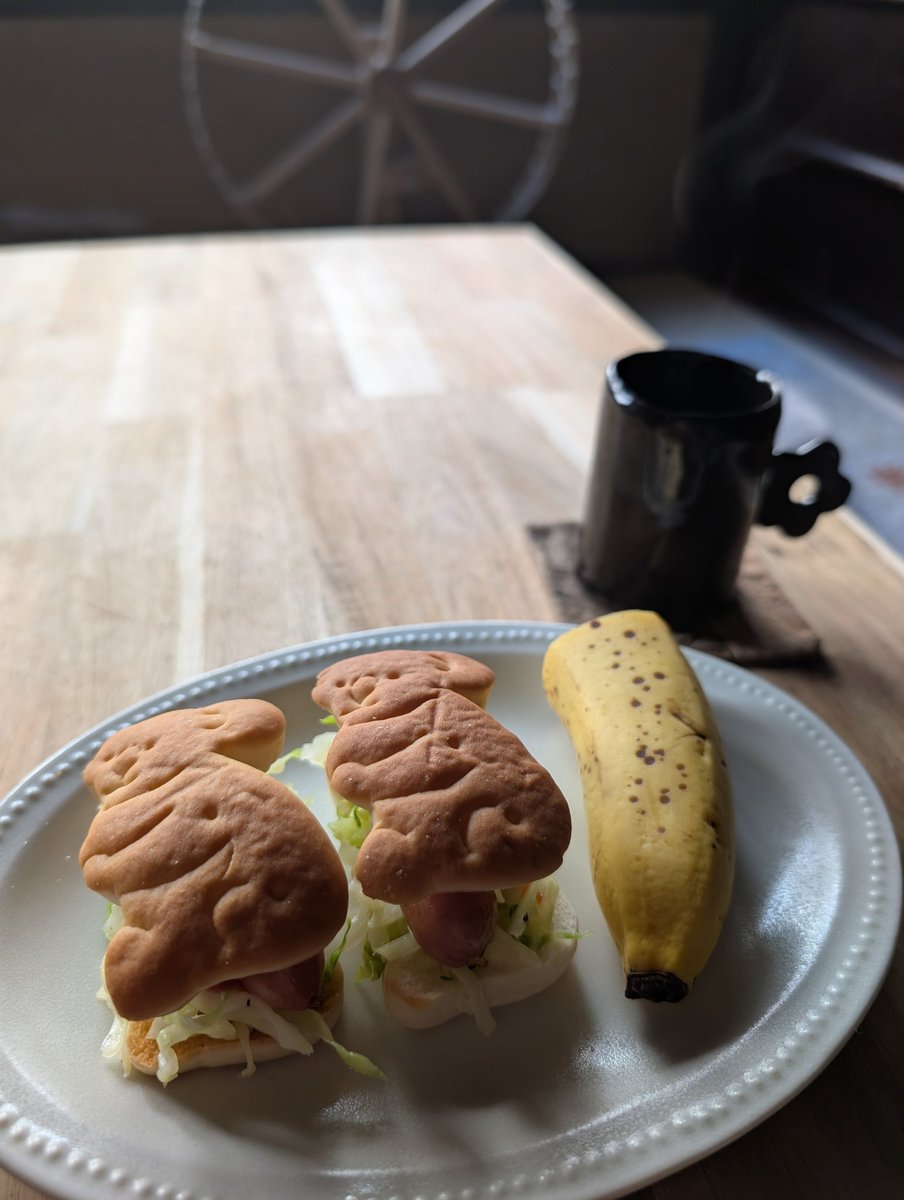 おはようございます
朝ごはんでした

そろそろ活動…
