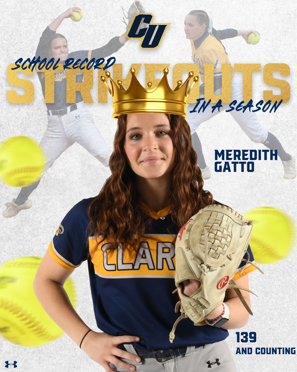 Meredith became the Pride Season Strikeout Queen today!

Full recap of the day's action ⬇️

tinyurl.com/y5kw5wtn

#ClarkePride