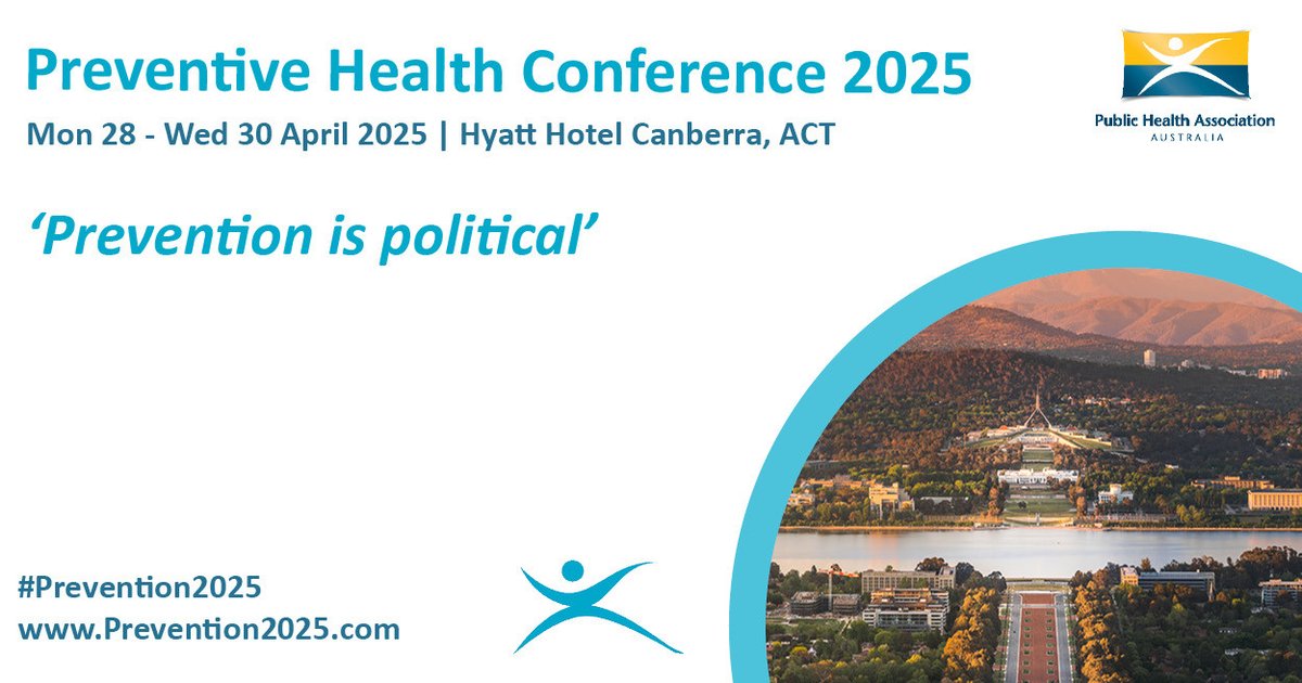 Convened by the Public Health Association of Australia, the Preventive Health Conference is an annual conference aimed at providing a platform to engage, challenge and exchange ideas. Register: loom.ly/SMtE4eE