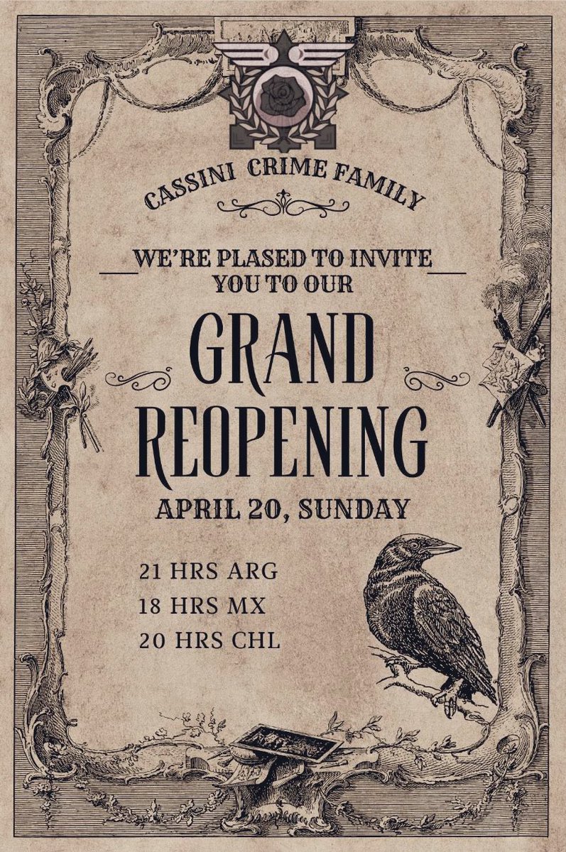 Cassini Crime Family tweet media