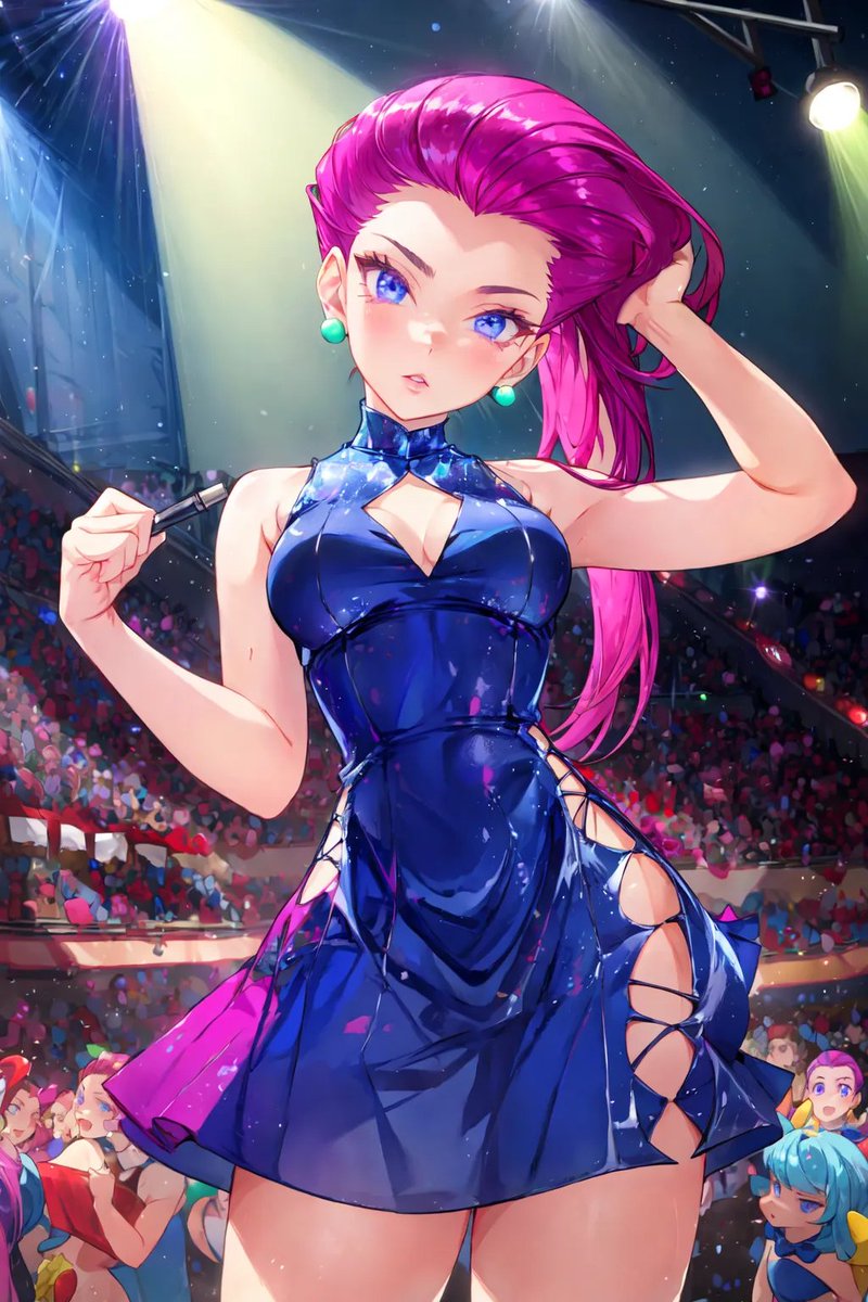 Jessie's Solo Show
#AIart #AIイラスト #animegenius