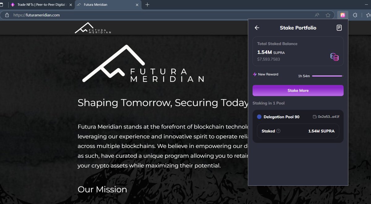 Bitbot_SUP's tweet photo. We have staked with @FM_on_Supra our 1.54M $SUPRA, and it will stay that way until.
4-16-26 ๐จโ๐๐
https://t.co/oak6MQMCfB https://t.co/9H8PqwFsLz
