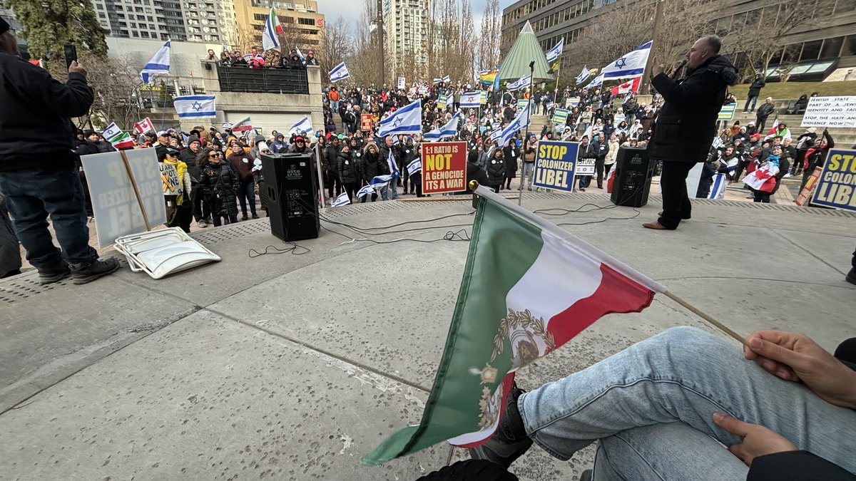 I'm not Israeli. I'm not Jewish.

I'm Iranian.

I'm a proud Zionist.

And today I joined hundreds of people at <a href="/Tafsikorg/">Tafsik Organization</a>'s rally in Toronto to send a message to the world:

Antizionism is Jew Hatred.

Am Yisrael Chai!