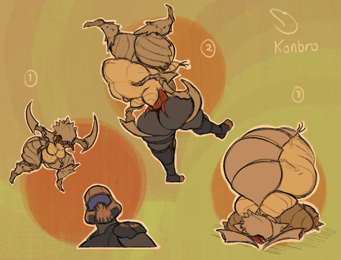KonbroWar's tweet photo. CW: Vore

Scavenger flats comm. Which part is your favourite? https://t.co/g9j7U1Bkph