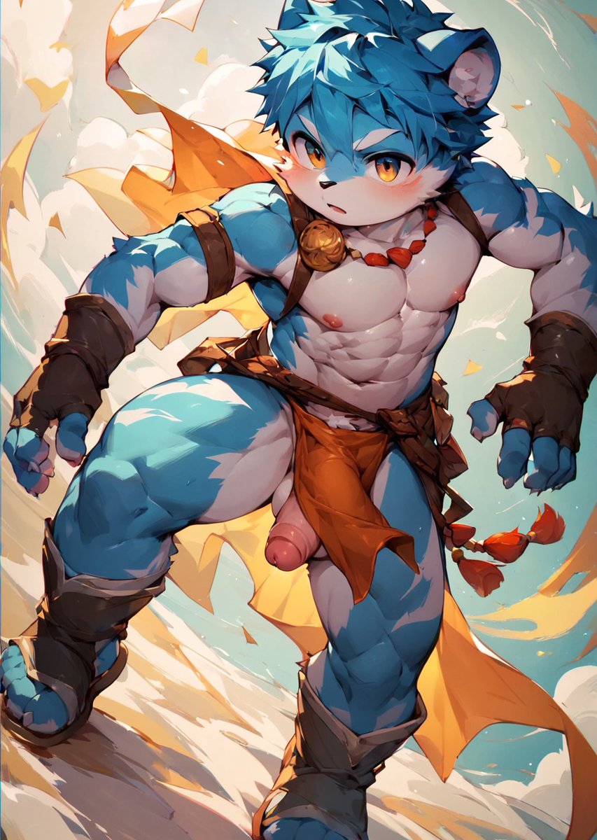 DDFurryai3321's tweet photo. 【AIGC】小英雄不会战败！ https://t.co/0xSYGhosZs