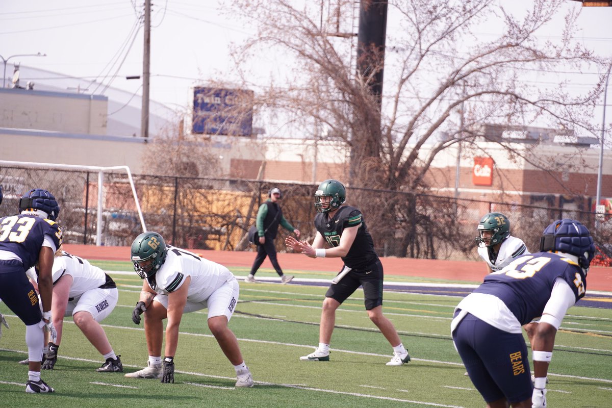 Spring Ball is in the books. Proud of the growth &amp; development of these four dudes! 🦫 🪓 #QBs #GTA