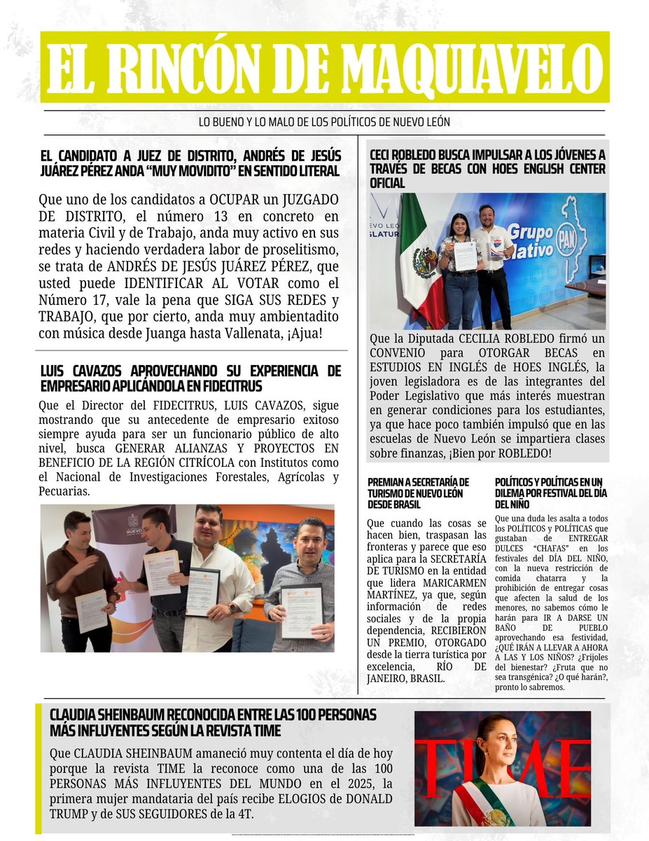 Como todos los días, te compartimos lo más relevante de la política a través de nuestra Infografía que denominamos “lo bueno y lo malo” 

En esta edición te contamos que:

Iraís Reyes (<a href="/irais_reyes/">Iraís Reyes</a>) no criticó a Colosio (<a href="/colosioriojas/">Donaldo Colosio</a>) 3 años, pero ahora si lo hace con Adrián de