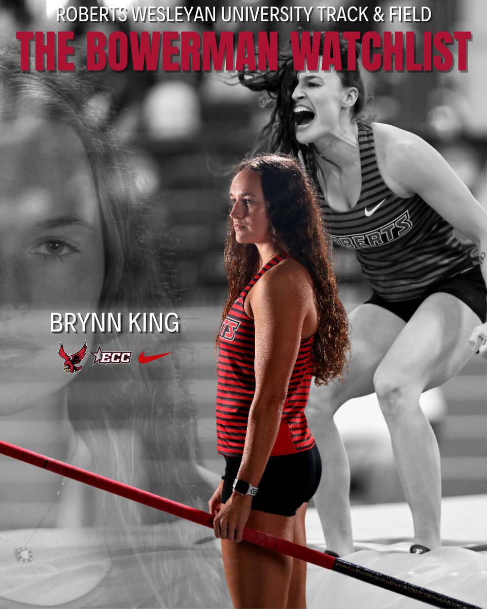 redhawks_XC_TF's tweet photo. Stay Tuned π
Brynn King is on the Mid-Outdoor Watch List for The Bowerman!
She is currently first in the nation in Pole Vault.
#GoRedhawks #NCAA #PoleVault #TrackandField #LifeatRoberts #RedhawksRally https://t.co/Nc7OmapQZu