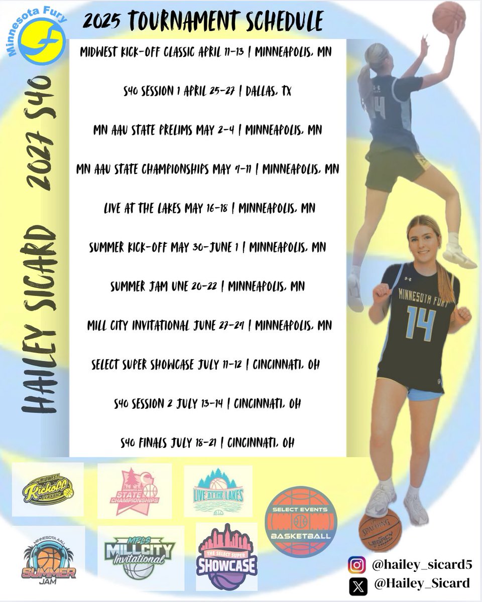 2025 AAU schedule! #furyfam <a href="/MinnesotaFury/">Minnesota Fury AAU</a> 
<a href="/FuryPremier/">Minnesota Fury S40</a> <a href="/EastRidgeGirls2/">East Ridge Girls Basketball</a>