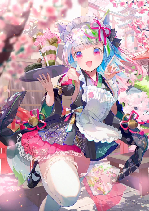 #これを見た人は無言で去年の4月の画像を貼る