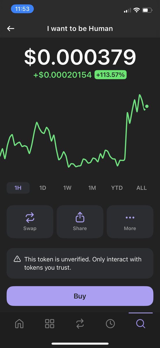 cryptoDavoid's tweet image. I cannot be DENIED! The pump camp! Big spike! 
O3, I WANT TO BE HUMAN COIN 
💹💹💹💹💹
#memecoin #crypto #CryptoPump