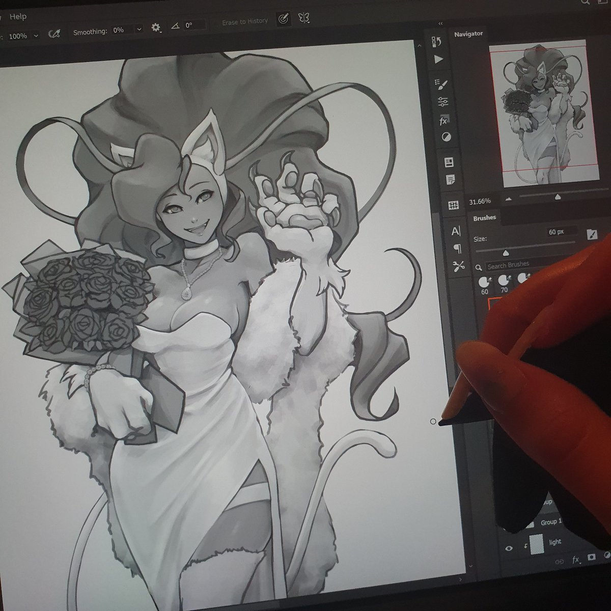 Shading time ! #capcom ♡