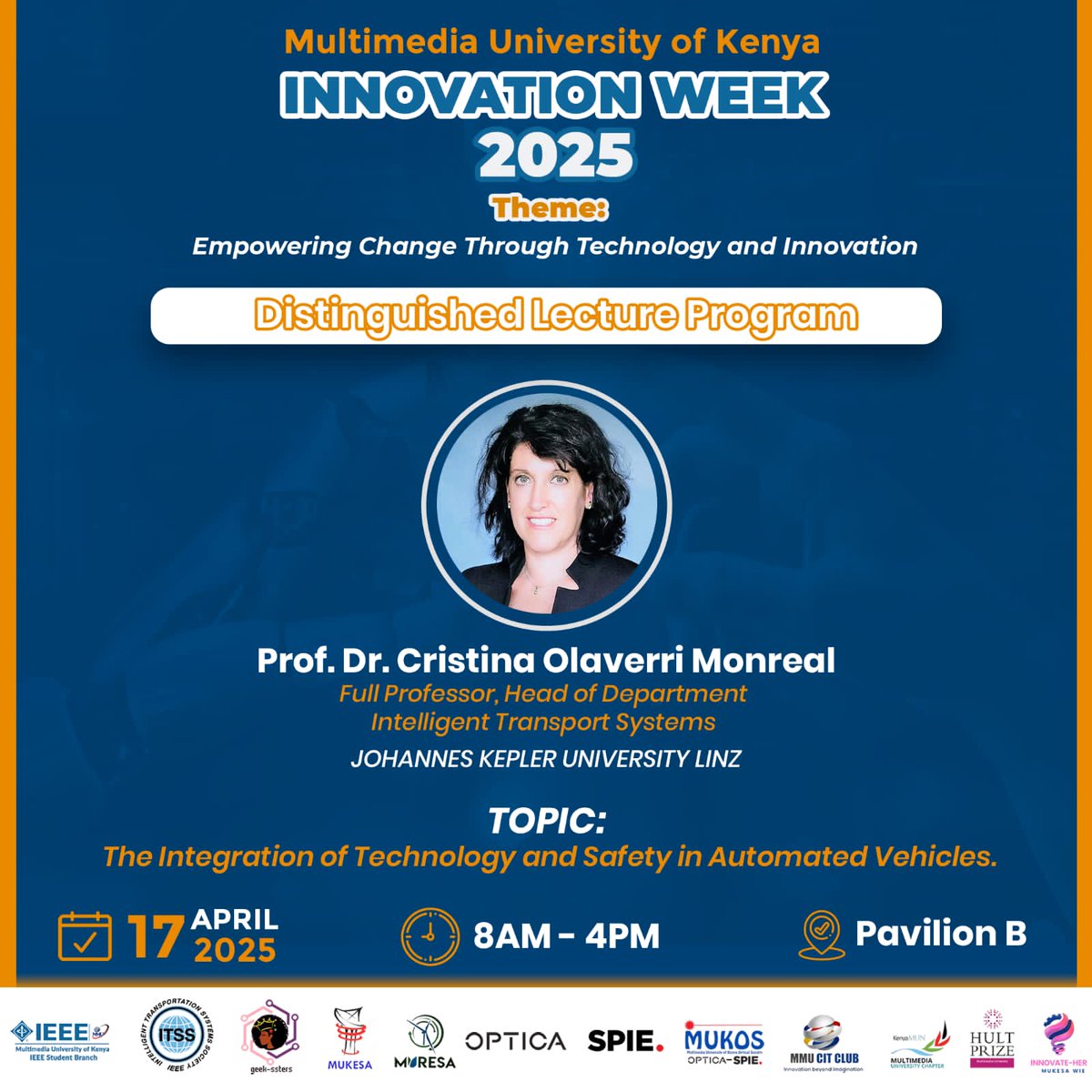 Wadau na wadaudettes, KMUN MMU Leads the way with our first ever Distinguished Lecture in KMUN's 25 year existence.
💃💃💃We are starting the event for the last day of the innovation week, please make your way to pavillion B🥳

‼️ Dr. Christina has already arrived.