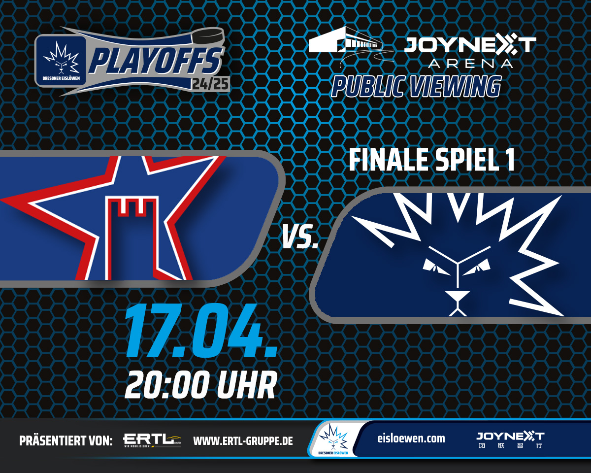 Gameday! 🏒
Endlich geht´s los, endlich startet das Finale! Spiel 1 der Serie beginnt heute um 20:00 Uhr bei den Ravensburg Towerstars in Oberschwaben. 
In der JOYNEXT Arena wird es ein Public Viewing geben. 
Auf geht´s! 💙🤍

#EislöwenRudel #DresdnerEislöwen #RVTvsDRE